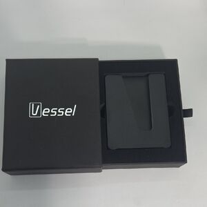 Vessel Black Card Holder Wallet